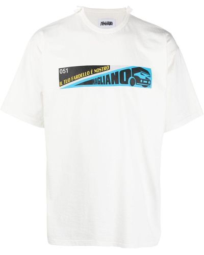 Magliano T-Shirt mit grafischem Print - Weiß