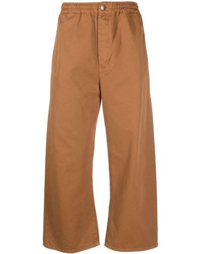 Societe Anonyme Pantalones Kobe anchos con cinturilla elástica - Marrón