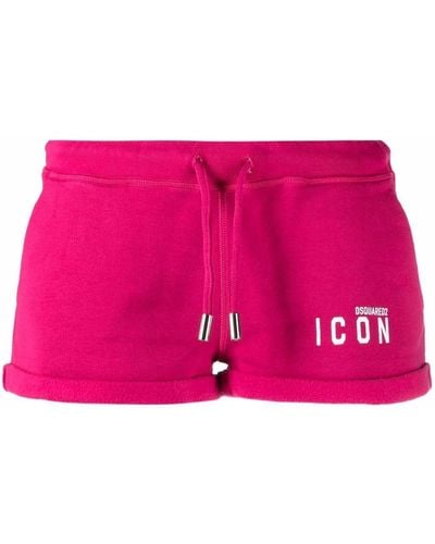 DSquared² Shorts mit Logo-Print - Pink