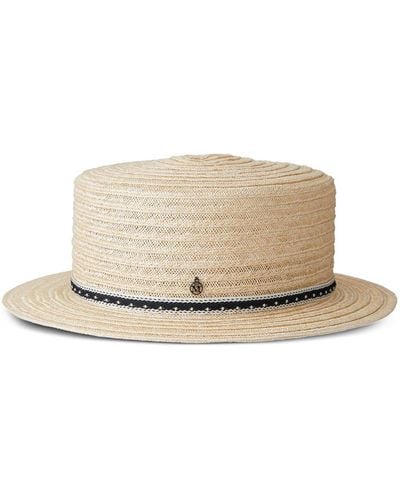 Maison Michel Augusta Strap-detailing Hat - Natural