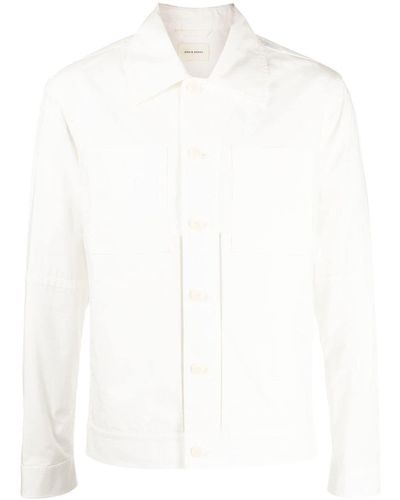 Craig Green Long-sleeve Button-up Shirt Jacket - White