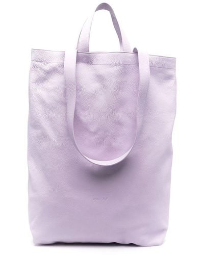 Marsèll Sporta Leather Tote Bag - Purple