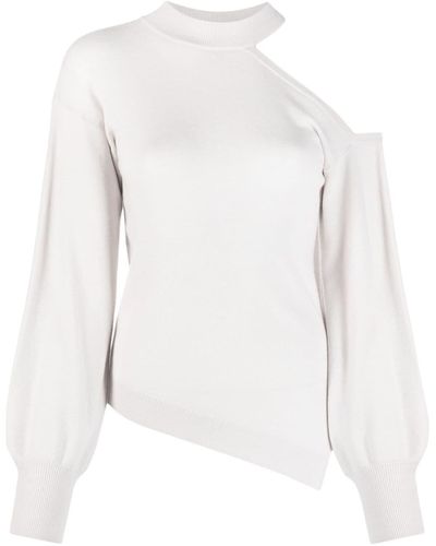 IRO Asymmetrischer Pullover - Weiß