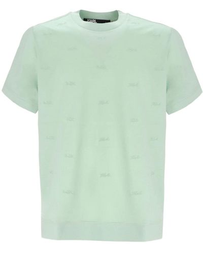 Karl Lagerfeld Logo-print Cotton T-shirt - Green
