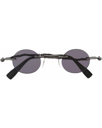 Kuboraum Sonnenbrille mit rundem Gestell - Schwarz