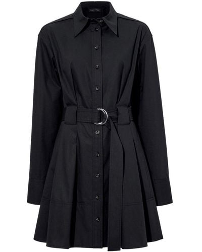 Proenza Schouler Long-sleeve Poplin Shirt Dress - Black