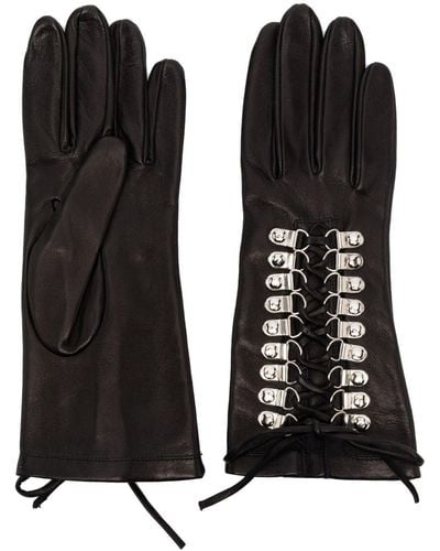 Manokhi Handschuhe aus Leder - Schwarz