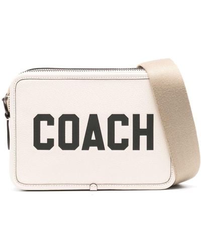 COACH Charter Umhängetasche 24 mit Coach-Grafik - Weiß