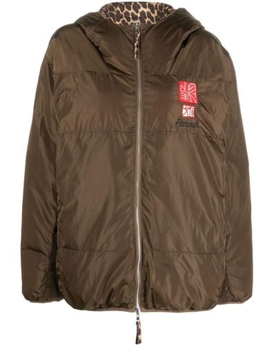 P.A.R.O.S.H. Particle Reversible Padded Jacket - Brown