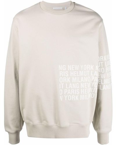 Helmut Lang Box Logo-print Crew-neck Sweatshirt - Multicolour