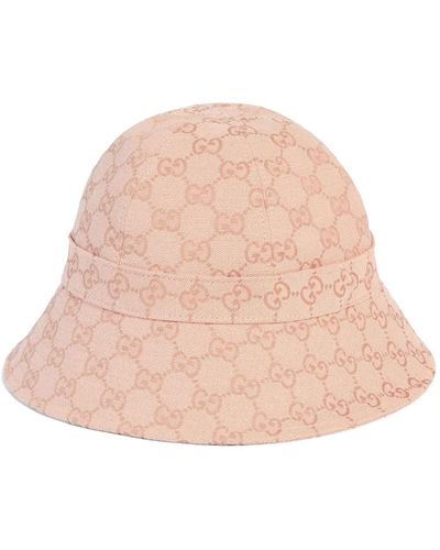 Gucci Fischerhut aus GG Canvas - Pink