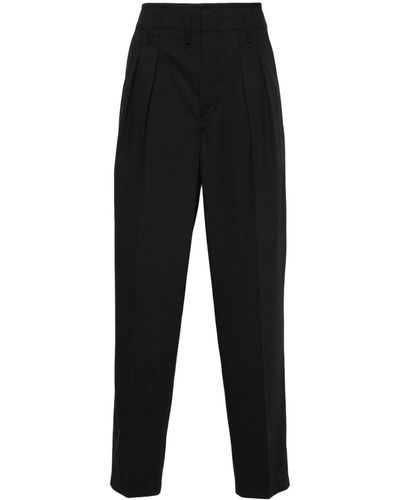 Lemaire Pleat-Detail Tailored Pants - Black