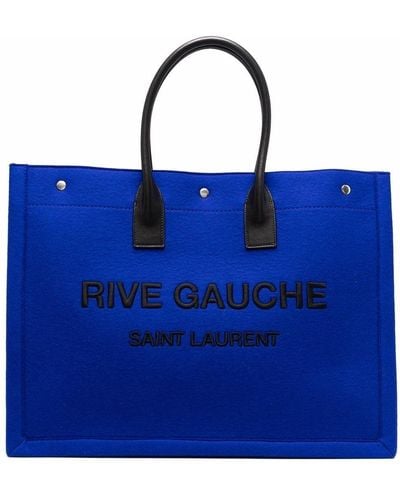 Saint Laurent Borsa tote Rive Gauche - Blu