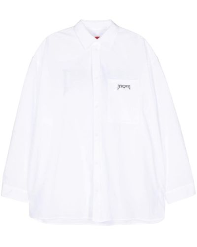 032c Logo-print Cotton Shirt - White