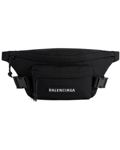 Balenciaga Logo-appliqué Water-repellent Beltpack - Black