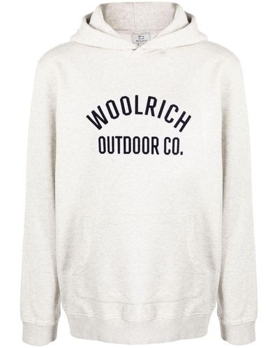 Woolrich Sudadera con capucha y logo - Gris