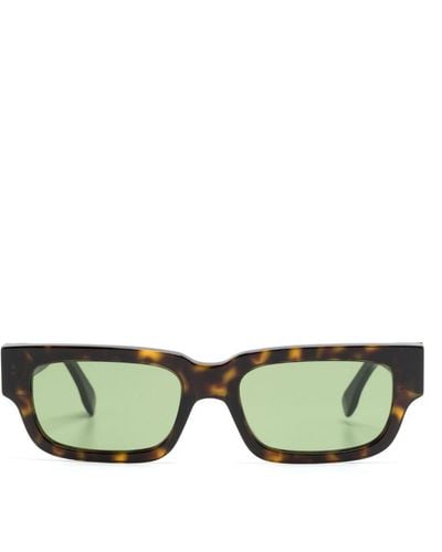 Retrosuperfuture Sonnenbrille mit eckigem Gestell - Grün
