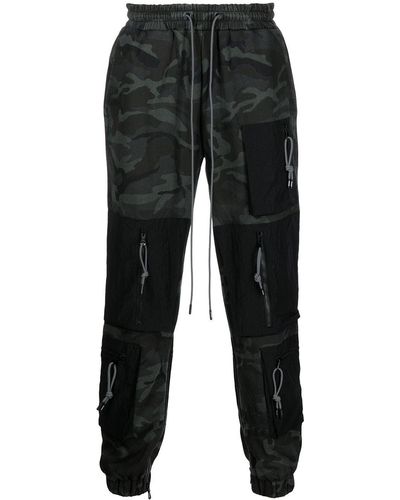 Mostly Heard Rarely Seen Camouflage-print Track Pants - Grey