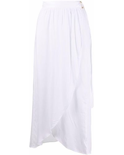 Melissa Odabash Devlin Draped Midi Skirt - White