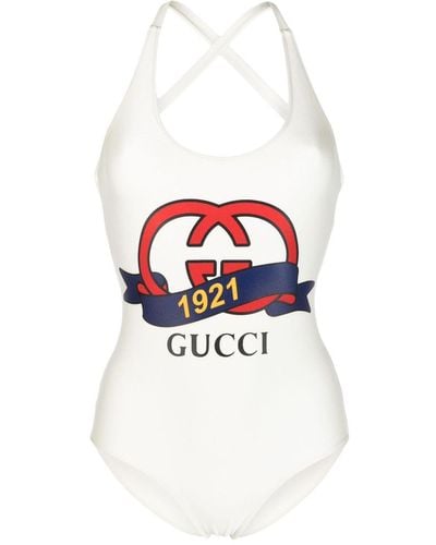 Gucci Badpak Met Logoprint - Wit