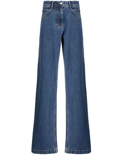Low Classic High-rise Straight-leg Jeans - Blue