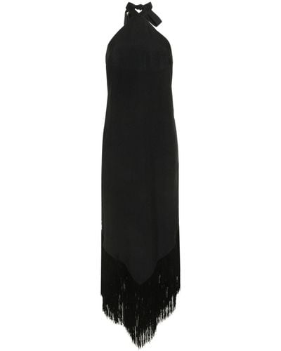 ‎Taller Marmo Nina Fringed Long Dress - Black