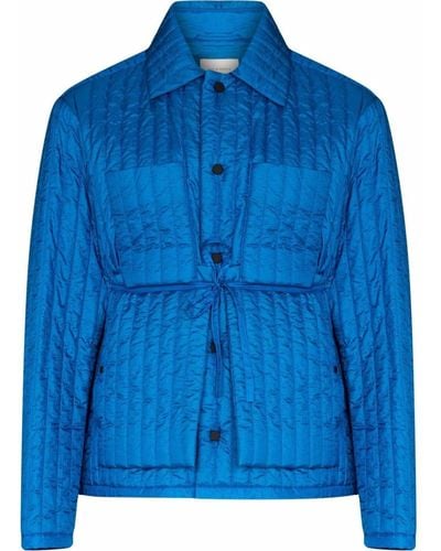 Craig Green Quilted Single-breasted Jacket - Blue