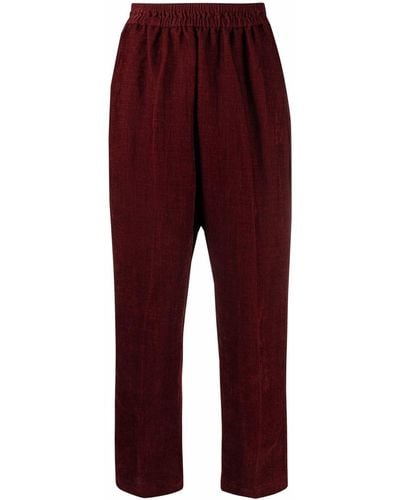 Forte Forte Pantaloni con vita elasticizzata - Rosso