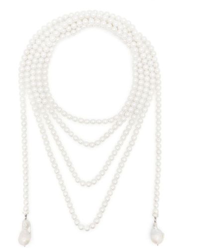 Atu Body Couture Halskette mit Perlmutt - Weiß