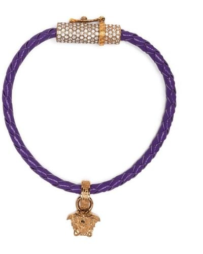Versace Bracelet à plaque Medusa - Bleu