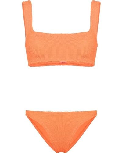 Hunza G Set bikini crop Xandra - Arancione