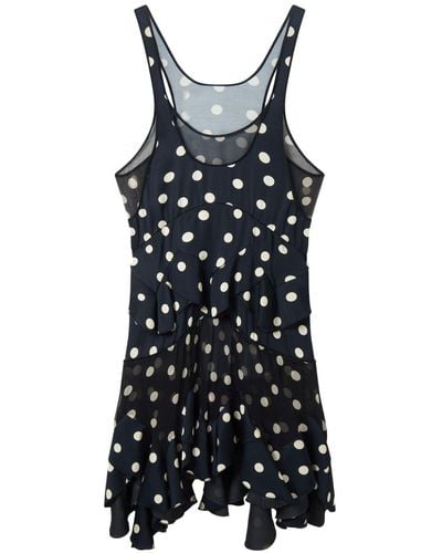 Stella McCartney Polka Dot-print Ruffled Dress - Black
