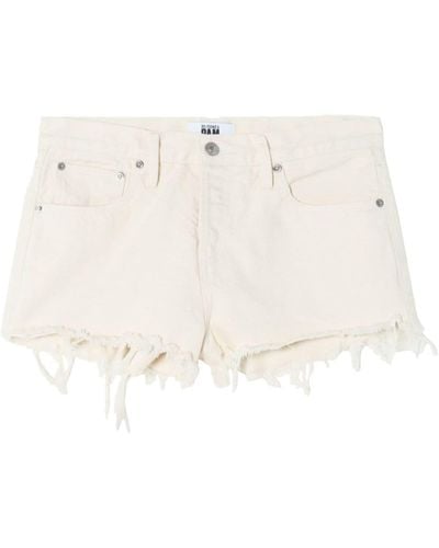 RE/DONE Mid-rise Denim Shorts - Natural