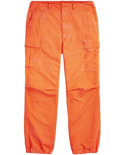 Polo Ralph Lauren Burroughs Appliqué-logo Cargo Trousers - Orange