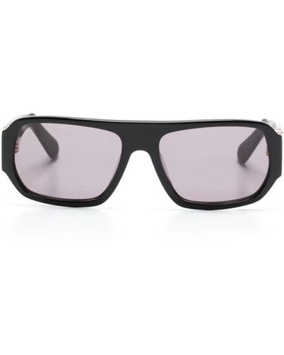 Gcds Gd0034 Geometric-frame Sunglasses - Black