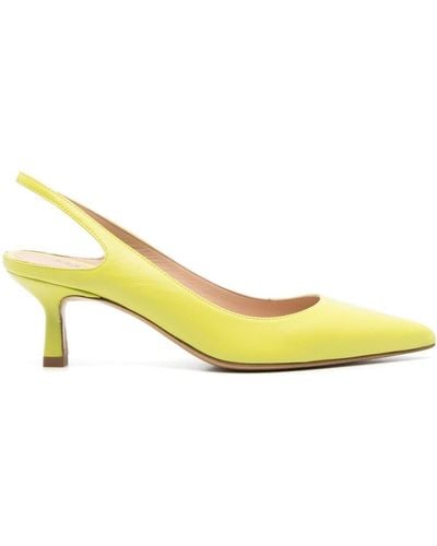 Roberto Festa Roser 70mm Leather Court Shoes - Yellow
