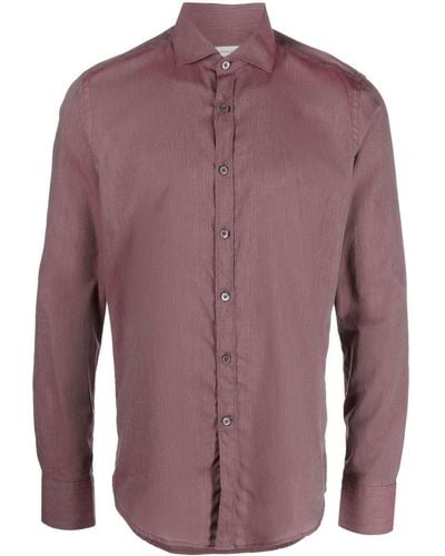 Canali Long-sleeved Shirt - Purple
