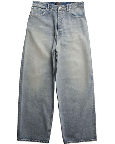 Balenciaga Low-rise Wide-leg Jeans - Blue