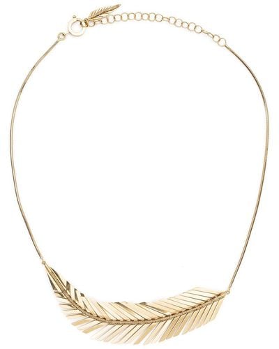 CADAR Collar Feather en oro amarillo de 18kt - Metálico