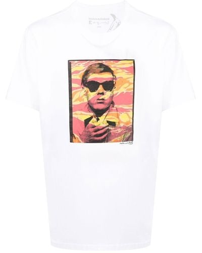 Maharishi X Andy Warhol t-shirt Polaroid - Blanc