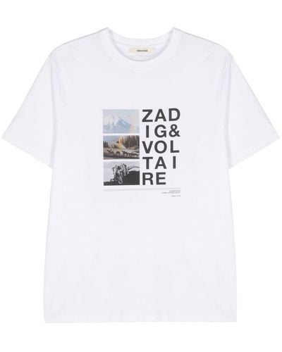 Zadig & Voltaire Ted T-Shirt mit Foto-Print - Weiß