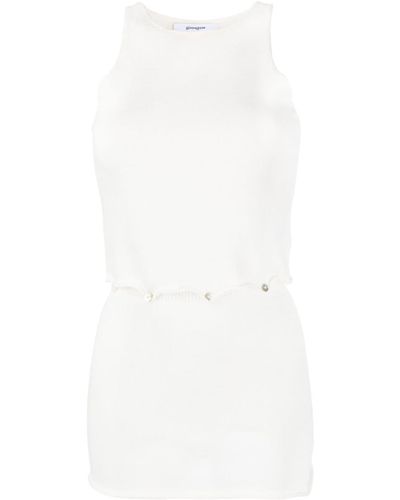 GIMAGUAS Nile Sleeveless Knitted Dress - White