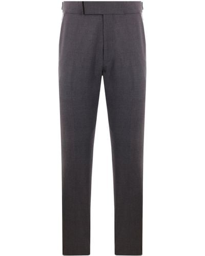 Tom Ford Tapered Chino Trousers - Blue