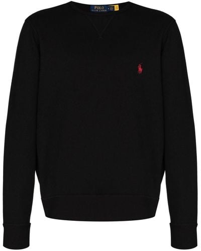 Polo Ralph Lauren Sweatshirt mit Logo-Stickerei - Schwarz