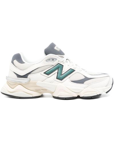 New Balance 9060 Sneakers Met Logopatch - Wit