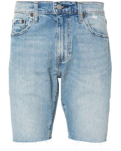 Levi's Halbhohe Jeans-Shorts - Blau
