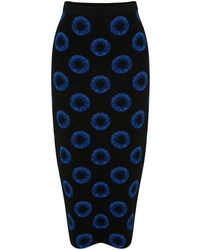 Alexander McQueen Iris スカート - ブルー