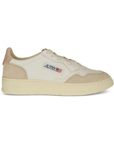Autry Medalist Low-top Leather Trainers - Natural