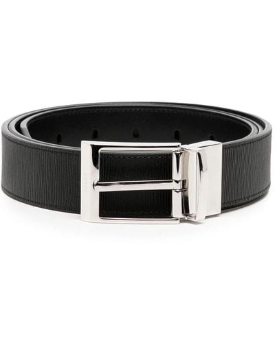 Bally Adjustable Fit Leather Belt - Black