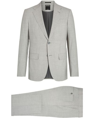 Zegna Centoventimila Single-breasted Suit - Gray